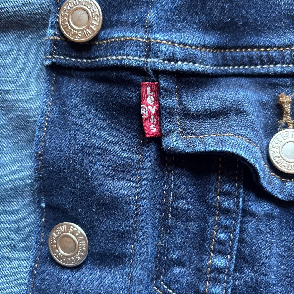 Levi's Dark Blue Jean Jacket - Size S - Picture 3 of 7